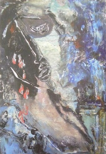Painting titled "Mourning" by Eve B'Ay, Original Artwork