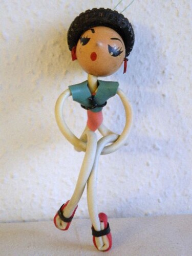 Sculpture titled "Lady on the swing" by Eve B'Ay, Original Artwork