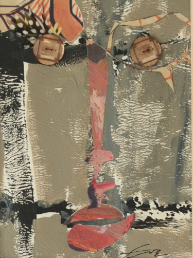 Κολάζ με τίτλο "LA BELLE AUX YEUX R…" από Eve Cloarec, Αυθεντικά έργα τέχνης, Μοσχεύματα