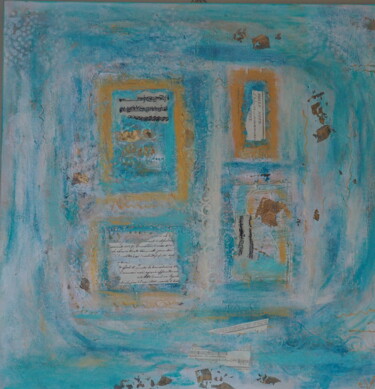 Painting titled "Azur" by Eve-H, Original Artwork, Acrylic