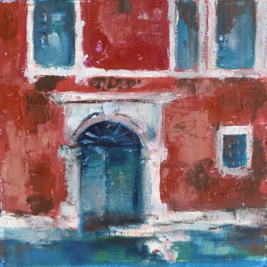 Painting titled "porte" by Eve Hernandez, Original Artwork, Oil