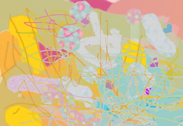 Цифровое искусство под названием "Décor 5" - Eve Lambert, Подлинное произведение искусства, 2D Цифровая Работа