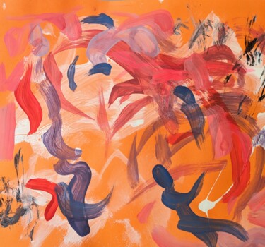 Peinture intitulée "Color motion" par Eve Lambert, Œuvre d'art originale, Acrylique