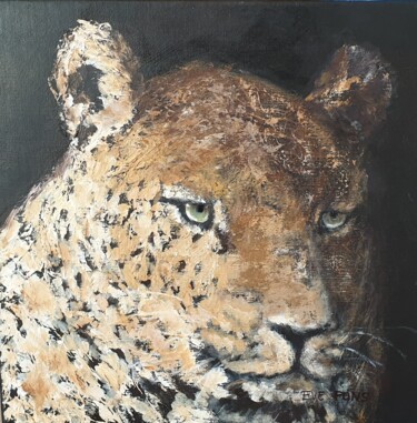 绘画 标题为“Le tigre” 由Eve Pons, 原创艺术品, 丙烯