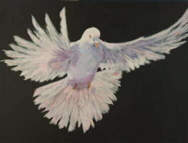 Peinture intitulée "La paix, une utopie?" par Eve Pons, Œuvre d'art originale, Acrylique