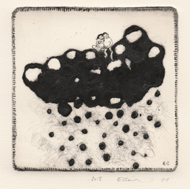 Gravures & estampes intitulée "sans titre" par Eve Clair, Œuvre d'art originale, Autre