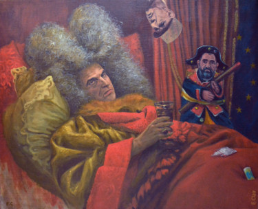 Pittura intitolato "Changement de régime" da Eve Clair, Opera d'arte originale, Olio Montato su Telaio per barella in legno