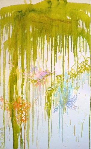 Peinture intitulée "2 mars 2010" par Eve Clair, Œuvre d'art originale, Huile