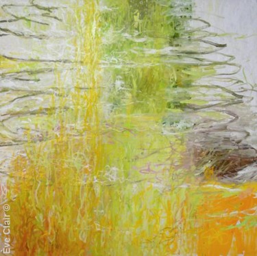 Peinture intitulée "Juin" par Eve Clair, Œuvre d'art originale, Huile