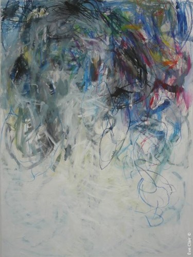 Painting titled ""15 mai 2012"" by Eve Clair, Original Artwork, Oil