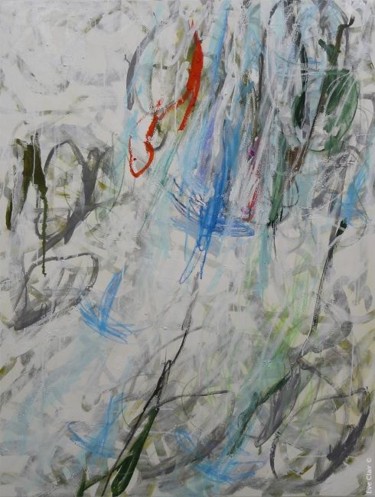 Painting titled """6 juin 2012"" by Eve Clair, Original Artwork, Oil