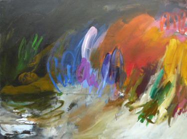 Malerei mit dem Titel ""29 mai 2014"" von Eve Clair, Original-Kunstwerk, Öl
