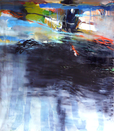 Painting titled ""27 février 2015"" by Eve Clair, Original Artwork, Oil