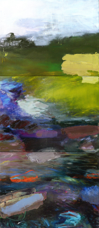 Malerei mit dem Titel ""12 avril 2015"" von Eve Clair, Original-Kunstwerk, Öl
