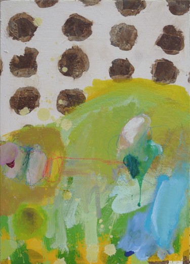 Peinture intitulée "Petit paysage" par Eve Clair, Œuvre d'art originale, Acrylique