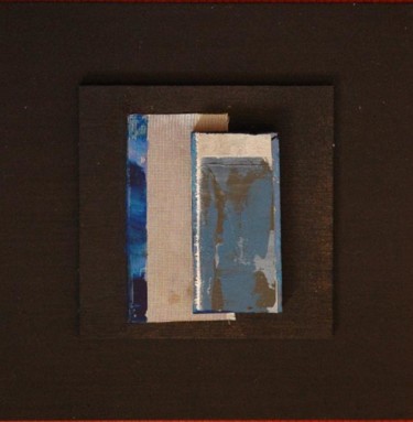 Peinture intitulée "carré serie zen 6" par Evelara, Œuvre d'art originale, Huile