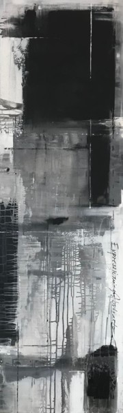 Malerei mit dem Titel "Black and white" von Evelina Aspromonte, Original-Kunstwerk, Acryl