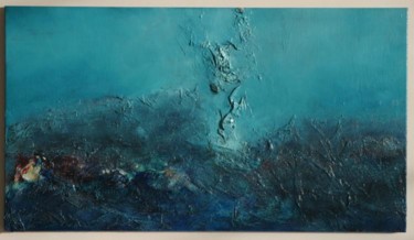 Pittura intitolato "il mare nel cielo" da Evelina Tirrito, Opera d'arte originale