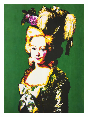 Girl with hat Gravures & estampes intitulée "Girl with hat" par Evelyn Grill, Œuvre d'art originale, Sérigraphie