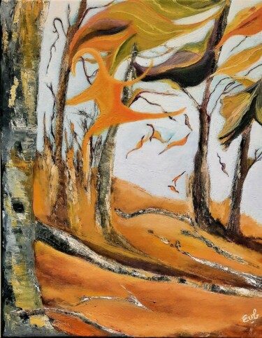 Картина под названием "Après la tempête" - Evelyne Beaurain, Подлинное произведение искусства, Акрил Установлен на Деревянна…