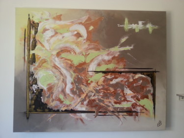 Malerei mit dem Titel "EXPLOSION" von Eb, Original-Kunstwerk, Öl