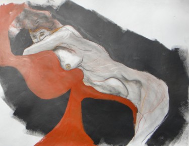 Dessin intitulée "sans titre 2" par Evelyne Cassan, Œuvre d'art originale, Pastel
