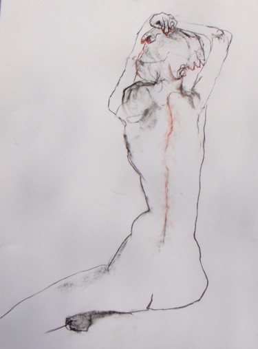 Dessin intitulée "sans titre 21" par Evelyne Cassan, Œuvre d'art originale, Pastel