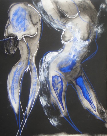 Peinture intitulée "ballet" par Evelyne Cassan, Œuvre d'art originale, Acrylique