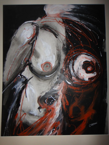 Картина под названием "sans titre" - Evelyne Cassan, Подлинное произведение искусства, Пастель