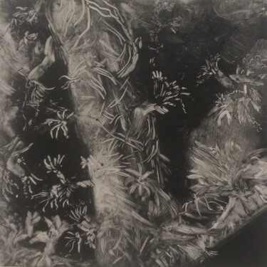 Отпечатки и Гравюры под названием "JARDIN FANTASTIQUE" - Evelyne Descamps, Подлинное произведение искусства, Монотип