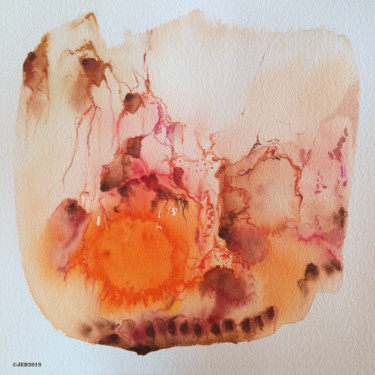 Painting titled "Aquarelle 7" by Evelyne Joaüs, Original Artwork, Watercolor