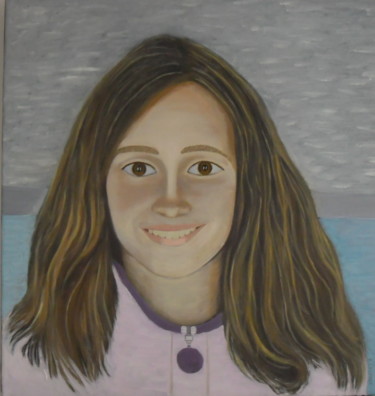 Peinture intitulée "Petite fille" par E.Lespade, Œuvre d'art originale, Huile