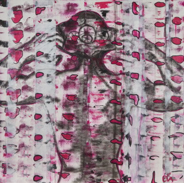 Картина под названием "Machine" - Evelyne Nantermod, Подлинное произведение искусства, Акрил
