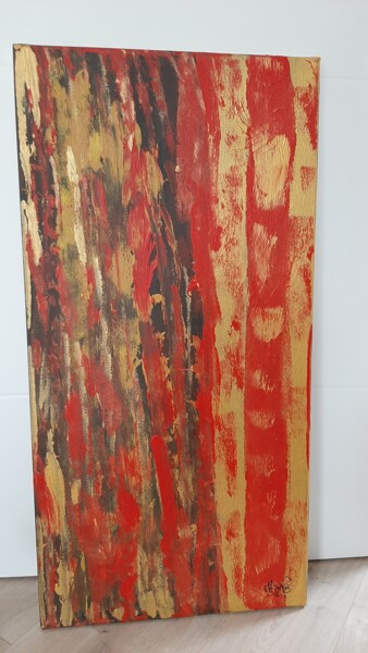 Malerei mit dem Titel "HORIZON" von Evelyne Farrando, Original-Kunstwerk, Acryl Auf Keilrahmen aus Holz montiert