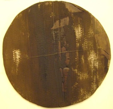 Peinture intitulée "disk 8bis" par Evelyne Dominault, Œuvre d'art originale, Huile