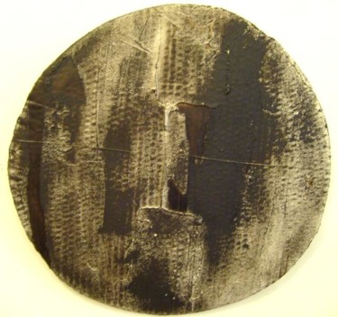 Pintura intitulada "disk 6" por Evelyne Dominault, Obras de arte originais, Óleo