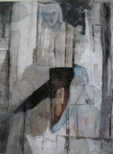 Peinture intitulée "SPLEEN" par Evelyne Dominault, Œuvre d'art originale, Huile