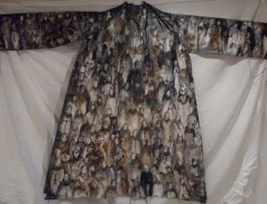 纺织艺术 标题为“bestiaire-au-vestia…” 由Evelyne Dominault, 原创艺术品