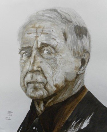 Dessin intitulée "40x50cm-pierre-boul…" par Evelyne Dominault, Œuvre d'art originale, Autre