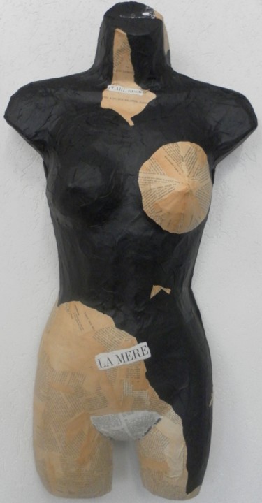 Скульптура под названием "buste la mère" - Evelyne Dominault, Подлинное произведение искусства, Мультимедиа