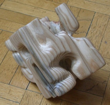Sculpture intitulée "outre pin" par Evelyne Hervé, Œuvre d'art originale