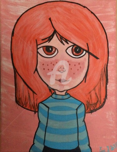 Painting titled "Doll" by Eve.J, Original Artwork, Acrylic