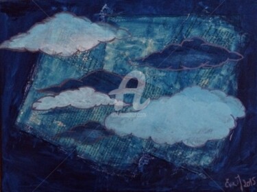 Painting titled "Clouds" by Eve.J, Original Artwork, Acrylic
