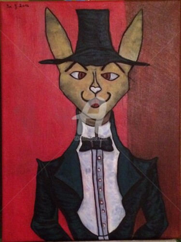 Painting titled "Diabolo" by Eve.J, Original Artwork, Acrylic