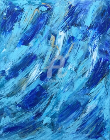 Painting titled "Stormy Weather" by Eve.J, Original Artwork, Acrylic