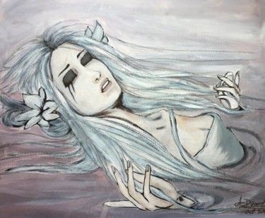 绘画 标题为“L'endormie” 由Aurore Dirand, 原创艺术品, 丙烯