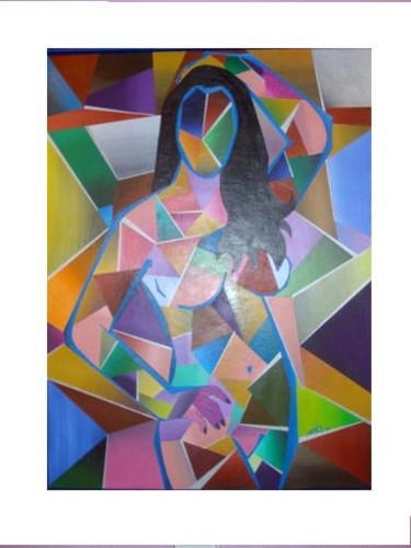 Painting titled "Arlequin" by Ever Salazar Martinez, Original Artwork
