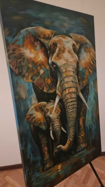 Картина под названием "Картина маслом на х…" - Евгения Дувакина, Подлинное произведение искусства, Масло