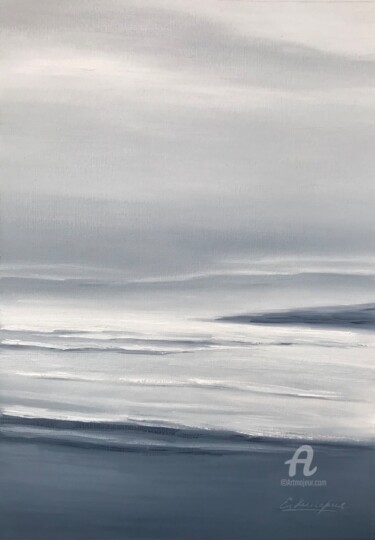 Картина под названием "Pacific Ocean" - Evgenia Kiperiya, Подлинное произведение искусства, Масло