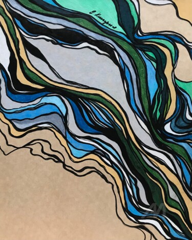 Light or source Peinture intitulée "Light or source" par Evgenia Kiperiya, Œuvre d'art originale, Encre